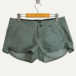Hurley Womens Board Shorts Hybrid Size 9 Sage Green Vintage Patina Dye